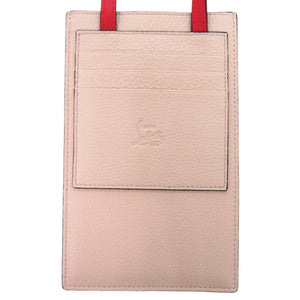 未使用品 クリスチャンルブタン By My Side フォンショルダーバッグ レザー ピンク 1114【中古】Christian Louboutin