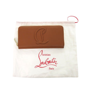 未使用 クリスチャンルブタン BY MY SIDE バイマイサイド 3235083 レザー ブラウン 長財布 1134【中古】Christian Louboutin