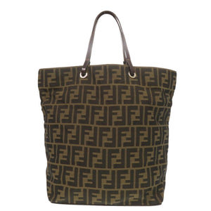 フェンディ ズッカ柄 キャンバス レザー ブラウン トートバッグ 1143【中古】FENDI