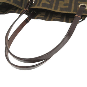 フェンディ ズッカ柄 キャンバス レザー ブラウン トートバッグ 1143【中古】FENDI