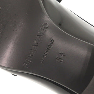 美品 サルヴァトーレフェラガモ ガンチーニ パテントレザー サイズ5 1/2 ブラック パンプス 黒 1162【中古】Salvatore Ferragamo