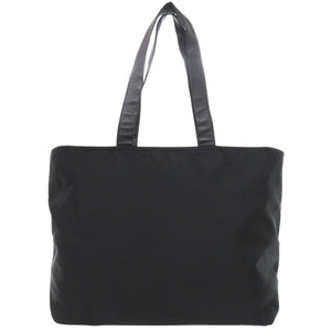 美品 プラダ ロゴ リボン 1BG052 ブラック トートバッグ 黒 1166【中古】PRADA