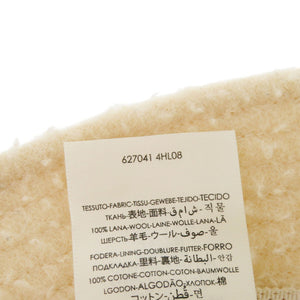 美品 グッチ Orgasmique 627041 ウール/コットン アイボリー 帽子 バケットハット 1201【中古】GUCCI