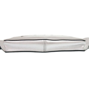 美品 ヴァレンティノ ガラヴァーニ VLTN XY2B0719UYS レザー シルバー ウエストバッグ ボディバッグ 1204【中古】Valentino Garavani メンズ