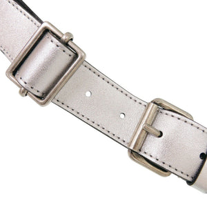 美品 ヴァレンティノ ガラヴァーニ VLTN XY2B0719UYS レザー シルバー ウエストバッグ ボディバッグ 1204【中古】Valentino Garavani メンズ