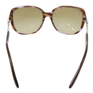 ブルガリ ロゴ プラスチック ラインストーン ブラウン サングラス 1206【中古】BVLGARI