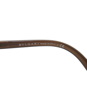 ブルガリ ロゴ プラスチック ラインストーン ブラウン サングラス 1206【中古】BVLGARI