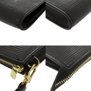 美品 ルイ ヴィトン ポシェット アクセソワール エピ M52942 ノワール ポーチ LV 1218【中古】LOUIS VUITTON