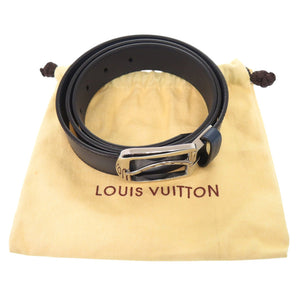 新品同様 ルイ ヴィトン サンチュール レガシー M9225 レザー ブルー ベルト 青 LV 1224【中古】LOUIS VUITTON メンズ
