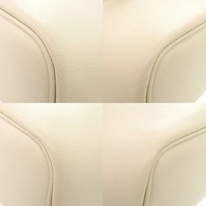 美品 サルヴァトーレフェラガモ リボン レザー アイボリー 2WAY トートバッグ ショルダーバッグ ハンドバッグ 1243【中古】Salvatore Ferragamo