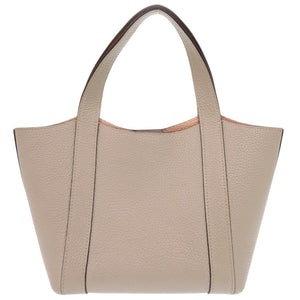 モワナ デュオトート バイカラー レザー ベージュ ピンク ハンドバッグ 1291【中古】MOYNAT