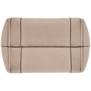 モワナ デュオトート バイカラー レザー ベージュ ピンク ハンドバッグ 1291【中古】MOYNAT
