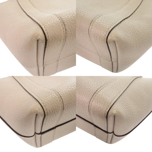 モワナ デュオトート バイカラー レザー ベージュ ピンク ハンドバッグ 1291【中古】MOYNAT