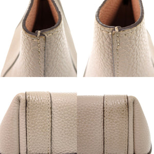 モワナ デュオトート バイカラー レザー ベージュ ピンク ハンドバッグ 1291【中古】MOYNAT