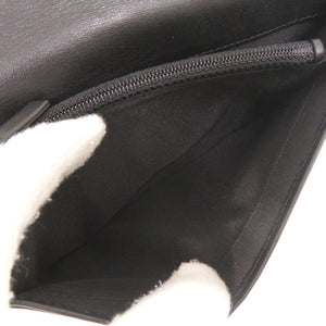 美品 シャネル ボーイシャネル ココマーク ラムスキン 26番台 ブラック 長財布 黒 1296【中古】CHANEL