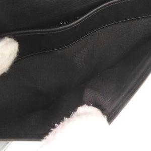 美品 シャネル ボーイシャネル ココマーク ラムスキン 26番台 ブラック 長財布 黒 1296【中古】CHANEL