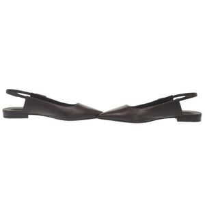 未使用 エルメス ラヴリー ケリーバックル サイズ37(24cm) ナッパレザー ブラック フラットシューズ パンプス 黒 1303【中古】HERMES