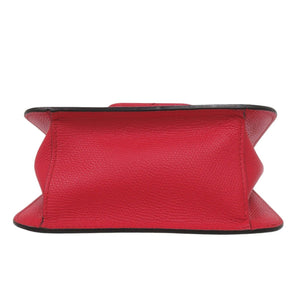 美品 ヴァレンティノ ガラヴァーニ Vスリング レザー レッド ショルダーバッグ 赤 1315【中古】Valentino Garavani