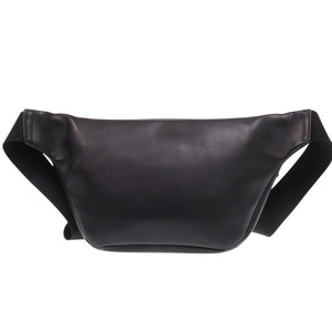 フェンディ バグズアイ 7VA434 レザー ブラック ボディバッグ ウエストバッグ 黒 1331【中古】FENDI