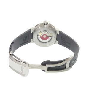 新品同様 オリス アクイス デイト 01 733 7730 4153 SS ラバー グレー 自動巻き 腕時計 1336【中古】ORIS