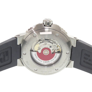 新品同様 オリス アクイス デイト 01 733 7730 4153 SS ラバー グレー 自動巻き 腕時計 1336【中古】ORIS