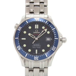 美品 オメガ シーマスター ダイバー 300m 2220.80 SS ネイビー 自動巻き 腕時計 1339【中古】OMEGA