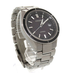 美品 シチズン アテッサ CB3030-76E チタン ブラック エコドライブ 腕時計 黒文字盤 1343【中古】CITIZEN