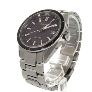 美品 シチズン アテッサ CB3030-76E チタン ブラック エコドライブ 腕時計 黒文字盤 1343【中古】CITIZEN
