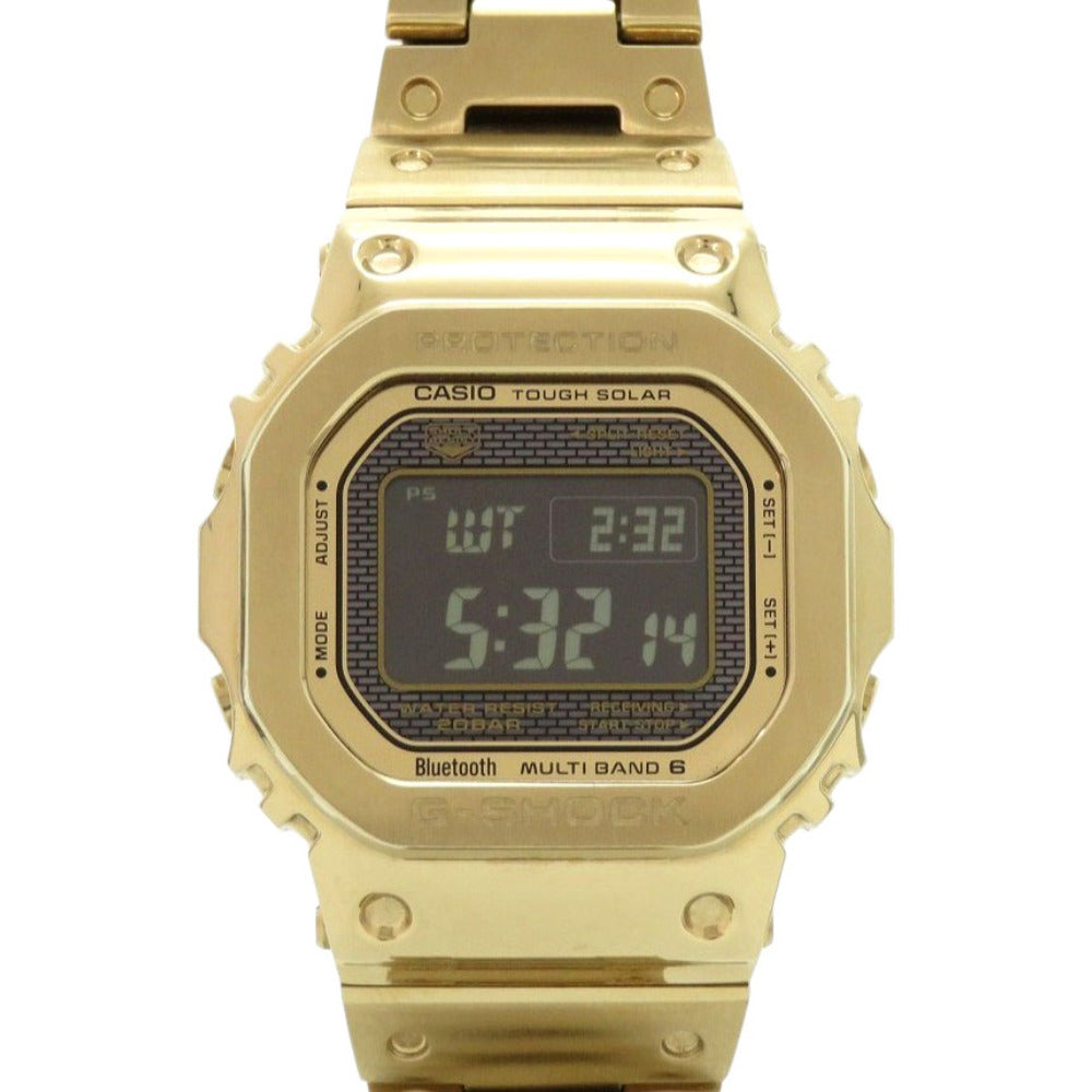 カシオ G-SHOCK フルメタル GMW-B5000GD-9JF SS ブラック ゴールド タフソーラー デジタル 腕時計 黒文字盤 Gショック 1347【中古】CASIO