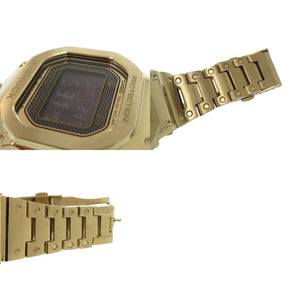 カシオ G-SHOCK フルメタル GMW-B5000GD-9JF SS ブラック ゴールド タフソーラー デジタル 腕時計 黒文字盤 Gショック 1347【中古】CASIO