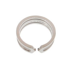 新品同様 カルティエ C2スモール 2C K18WG 750WG #57 ホワイトゴールド リング 指輪 ジュエリー 1359【中古】CARTIER