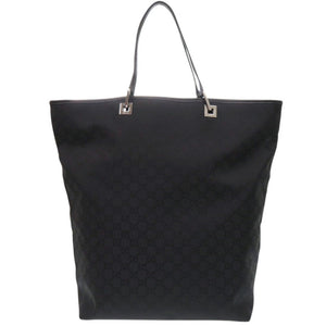 新品同様 グッチ GG柄 269123 ナイロン レザー ブラック トートバッグ 黒 1379【中古】GUCCI