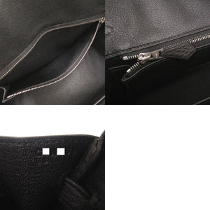 未使用品 エルメス バーキン25 トゴ ブラック シルバー金具 G刻印 ハンドバッグ 黒 1399【中古】HERMES