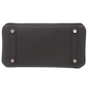 未使用品 エルメス バーキン25 トゴ ブラック シルバー金具 G刻印 ハンドバッグ 黒 1399【中古】HERMES
