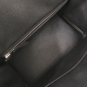 未使用品 エルメス バーキン25 トゴ ブラック シルバー金具 G刻印 ハンドバッグ 黒 1399【中古】HERMES