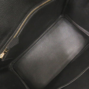 未使用品 エルメス バーキン25 トゴ ブラック ゴールド金具 G刻印 ハンドバッグ 黒 1400【中古】HERMES