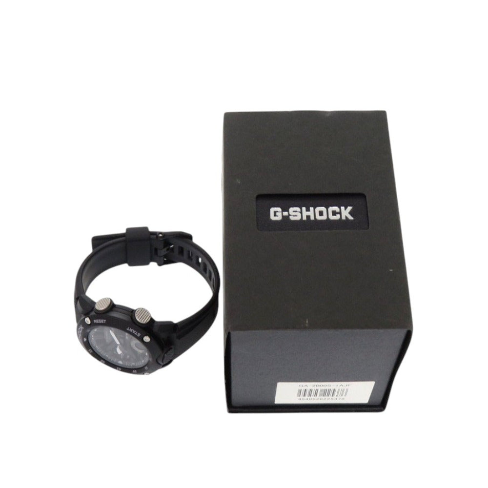 新品同様 カシオ G-SHOCK GA-2000S-1AJF ブラック 樹脂 クオーツ 腕時計 黒 Gショック 1404【中古】CASIO