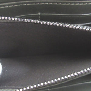 美品 ジミーチュウ レザー グリーン 緑 ブルー 青 ラウンドファスナー長財布 財布 1422【中古】JIMMY CHOO
