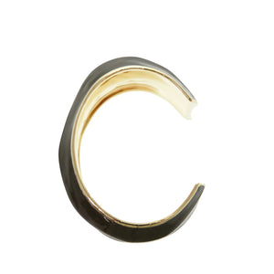 美品 グッチ ワイドバングル メタル カーキ グリーン ゴールド バングル 1425【中古】GUCCI