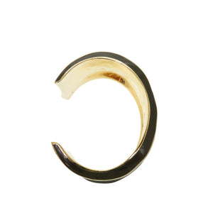 美品 グッチ ワイドバングル メタル カーキ グリーン ゴールド バングル 1425【中古】GUCCI