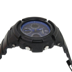美品 カシオ G-SHOCK ペイズリー柄 AWG-M100SBP-1AJF 樹脂 アルミ ブルー ブラック タフソーラー 腕時計 青 Gショック 1460【中古】CASIO