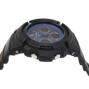 美品 カシオ G-SHOCK ペイズリー柄 AWG-M100SBP-1AJF 樹脂 アルミ ブルー ブラック タフソーラー 腕時計 青 Gショック 1460【中古】CASIO