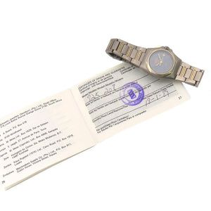 【ギャラ付】ホイヤー チタニウム 825208 クオーツ 腕時計 チタン グレー 1464【中古】HEUER レディース