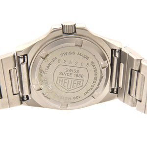 【ギャラ付】ホイヤー チタニウム 825208 クオーツ 腕時計 チタン グレー 1464【中古】HEUER レディース