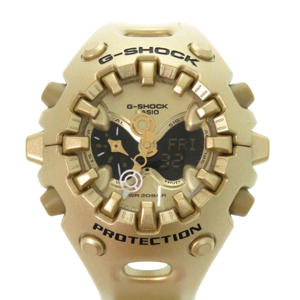 新品同様 カシオ G-SHOCK GA-V01A-9AJF 樹脂 ゴールド クオーツ デジタル アナログ 腕時計 Gショック 1465【中古】CASIO