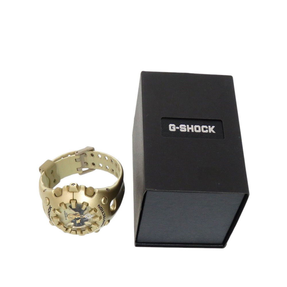 新品同様 カシオ G-SHOCK GA-V01A-9AJF 樹脂 ゴールド クオーツ デジタル アナログ 腕時計 Gショック 1465【中古】CASIO