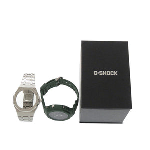 新品同様 カシオ G-SHOCK GA-B2100-3AJF カーボン 樹脂 ブラック グリーン タフソーラー デジタル 腕時計 黒文字盤 Gショック 1466【中古】CASIO