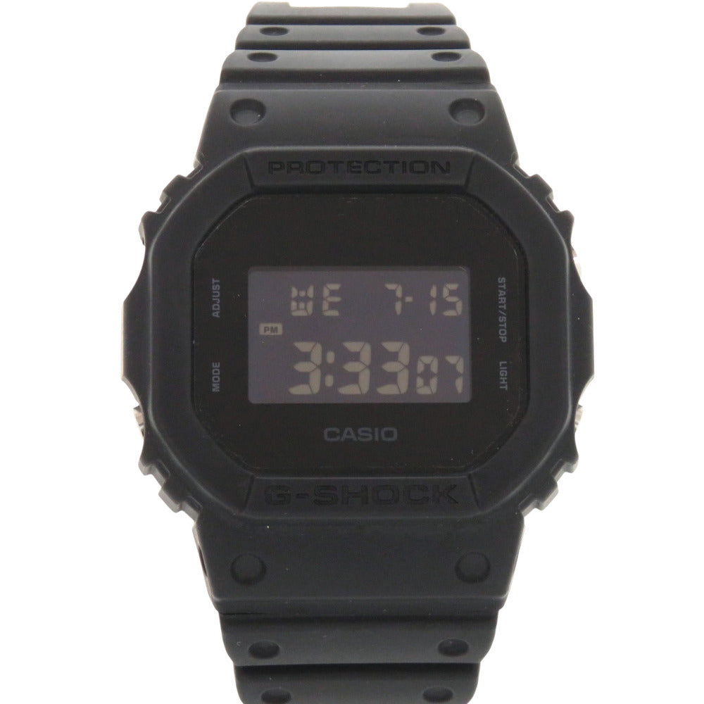 新品同様 カシオ G-SHOCK DW-5600UBB-1JF 樹脂 ブラック クオーツ デジタル 腕時計 黒 1467【中古】CASIO