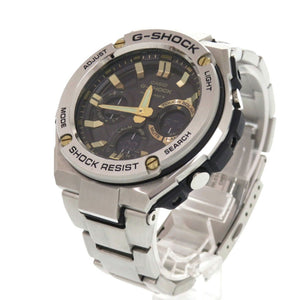 新品同様 カシオ G-SHOCK GST-W110D-1A9JF SS ブラック ゴールド タフソーラー 腕時計 黒文字盤 Gショック 1469【中古】CASIO
