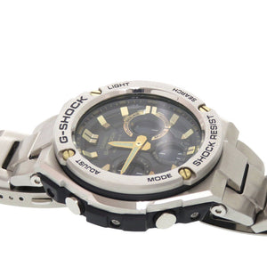 新品同様 カシオ G-SHOCK GST-W110D-1A9JF SS ブラック ゴールド タフソーラー 腕時計 黒文字盤 Gショック 1469【中古】CASIO